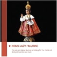 thumbnail image 4 of Baby Jesus Prague Desktop Resin Figurine Religion Decorative Statue Resin Craftwork, 4 of 4