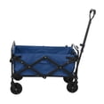 thumbnail image 3 of Heavy Duty Capacity Collapsible Folding Outdoor Utility Wagon Patio Garden Cart with 2 Drink Holders and Wheels for Camping and Picnic, 3 of 6