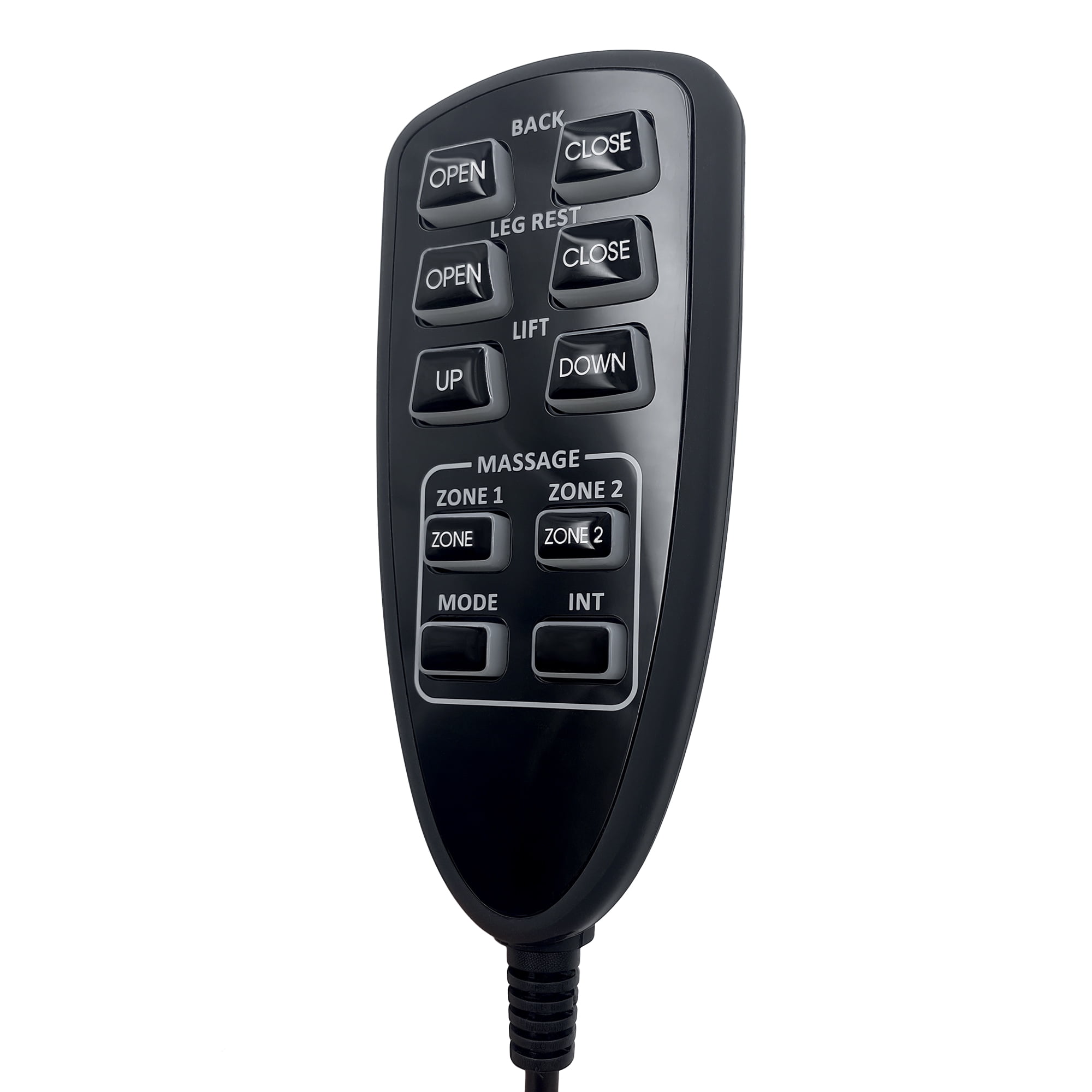 Raffel Systems HC 2R2B 02 Remote Hand Control with 10 Buttons and Junction Box Combo Replacement for Power Recliner Lift Chair