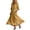 Yellow, variant on Smsaxvxz Women's Summer Dresses Fashion Solid V Neck 3/4 Sleeve Tie Knot Waist Maxi Dress with Pockets Casual Loose Beach Sundress Navy S