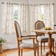 thumbnail image 2 of Cortinas de Lino Floral Jinchan 97x137 cm Taupe Beige 2 Paneles, 2 of 9