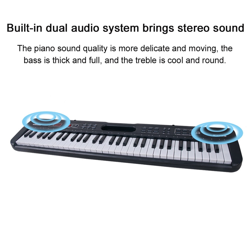 61 Keys Electronic Keyboard Electronic Portable 61 Keys Digital Music Electronic Keyboard Kids Multifunctional Electric Piano for Piano Student Musical Instrument