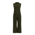 thumbnail image 5 of 2024 Women's Summer 2 Piece Outfits - Neck Tank & Cropped Pants - Athletic Tracksuit, XS-XXL, 5 of 5