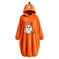 thumbnail image 4 of Ruyelune Pink Unisex Cosplay Pajamas Hooded Design, Full Zip Closure, Plush Fleece Fabric, Adults Unisex, Halloween Costume S, 4 of 4
