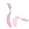 thumbnail image 3 of Peine de pestañas plegable, peine de cejas de acero inoxidable, cepillo de maquillaje para pestañas y cejas (4 rosas), 3 of 4