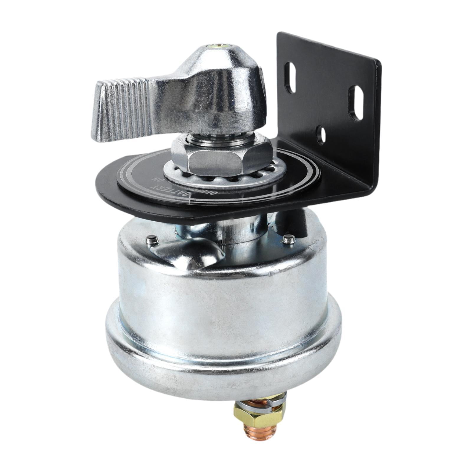 Wzmzjy Battery Disconnect Switch 12-48V High Performance Premium Battery Cut Off Switch Silver