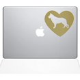thumbnail image 1 of The Decal Guru Heart German Shepherd Decal Vinyl Sticker, 11" MacBook Air, Gold (1382-MAC-11A-G), 1 of 1