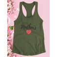 thumbnail image 3 of Mothers Day Small Heart Racerback Tank Women -Image by Shutterstock, Female x-Large, 3 of 4