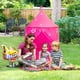 thumbnail image 4 of Tienda de juegos de princesa rosa para niños, casa de juegos Opret con castillo desplegable para niñas y niños, tienda de juegos fácil de montar con bolsa de almacenamiento para interior y exterior., 4 of 5