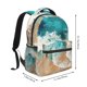 thumbnail image 2 of Disketp Ocean Wave Crash Mochila Estampada para Hombre y Mujer – Mochila Ligera Clásica con Múltiples Bolsillos para Universidad, Trabajo y Viajes-One Size, 2 of 5