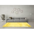 thumbnail image 3 of Ahgly Company Machine Washable Indoor Rectangle Abstract Yellow Modern Area Rugs, 2' x 3', 3 of 4