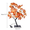 thumbnail image 3 of LED Maple Leaves Tree Lamp | Warm White 24 LEDs | Bendable Branches DIY Shapes | USB Powered Table Decoration | 50-60cm Height | Home Office Party Wedding Decor | 1 Pack, 3 of 8