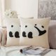 thumbnail image 4 of Sofa Vama Ropa de Cama Funda de almohada Pandas Funda de almohada para sofá Cojín de sofá para sala de estar Decoración del hogar for Navideño, 4 of 4