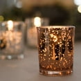 thumbnail image 6 of 100% Pure Raw Beeswax Votive Candles Set of 6 in Glass Holder (Gold Mercury), 6 of 8