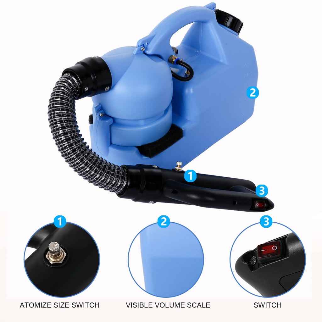 7L 110V ULV Electric Fogger Disinfection Sprayer WeedKiller Office Home Portable 