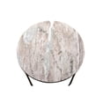 thumbnail image 5 of Marble Nesting Coffee Table Set Of 2 With Metal Frame - Marble+Metal Brown - Nesting Design for Small Spaces - Modern Elegance, 5 of 5