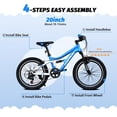 thumbnail image 4 of Ambifirner 18 Inch Bike with Training Wheels Single Speed, Adjustable Seat for Growing Riders, Dual Coaster & V-Brakes, Full Chain Guard, Easy Assembly (Black), 4 of 8