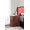 Wine Red, variant on Dtwnek Wood Nightstand with 2 Drawer and Metal Handle, Brown