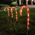 thumbnail image 3 of Luces de caña solares One Drag Five Candy Lights Decoración navideña Luces navideñas LED, 3 of 5