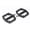 Black, variant on Mosiee Mountain Bike Pedals Clightweight Nylon Du+Bearing Cycling Pedals Orange