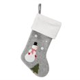 thumbnail image 1 of Bolsa de regalo con calcetines de muñeco de nieve navideño, bolsa de dulces con decoraciones navideñas BRILLAR Rojo Verde, 1 of 5