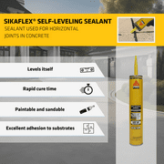 Sikaflex Self Leveling Sealant, Sandstone, Polyurethane with an Accelerated Curing Capacity for Sealing Horizontal Expansion Joints in Concrete, 29 fl. oz Cartridge (Pack of 1)