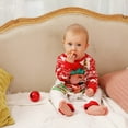 thumbnail image 4 of URMAGIC Matching Family Pajamas Sets Christmas Pjs with Cute Elk and Floral Sleeve Tee and Bottom Loungewear, 4 of 10