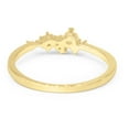 thumbnail image 3 of JeenMata 0.15 Carat Round Brilliant Real Diamond Cluster Fashion Ring in 10k Yellow Gold, 3 of 7