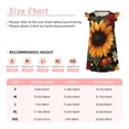 thumbnail image 3 of Fotbe Sunflower Floral Butterfly Vestido de Dormir para Niñas de 3 a 10 Años, Mangas Cortas, Estilo Princesa, Pijama Camisón con Mangas Voladas-Small, 3 of 6