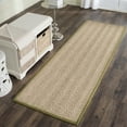 thumbnail image 3 of SAFAVIEH Natural Fiber Maisy Solid Runner Rug, Natural/Olive, 2'6" x 14', 3 of 11