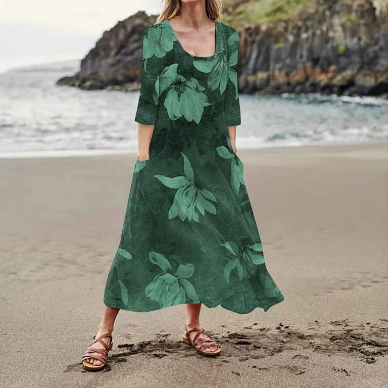 Bottle green cross strap maxi dress online