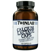 Twinlab Calcium Lactate Capsules, 100 Ct