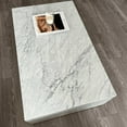 thumbnail image 2 of Genuine Marble Block Coffee Table - Carrara Marble, 54" Extra Large, 2 of 7