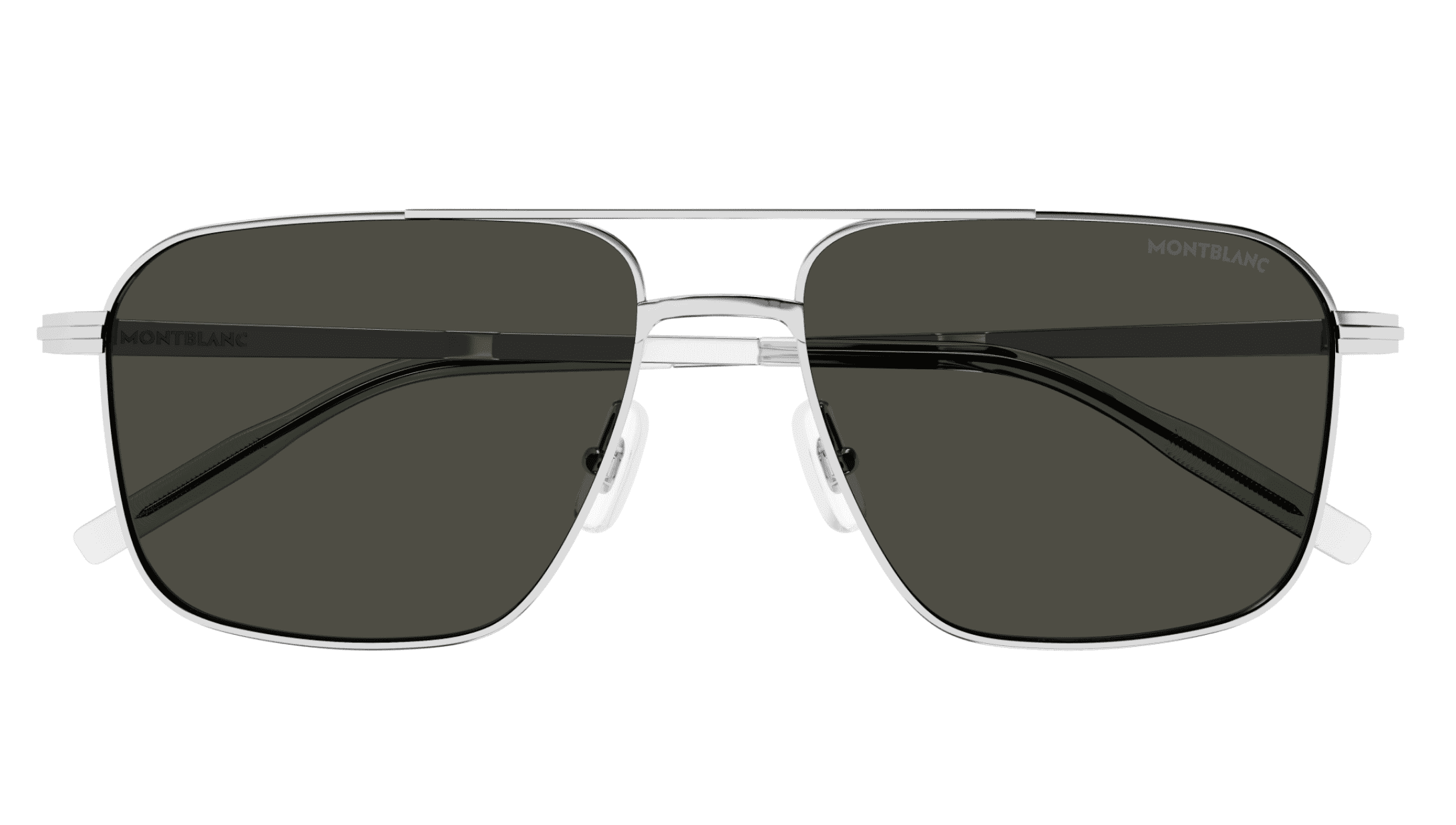 Montblanc Gray Rectangular Men's Sunglasses MB0278S 001 56