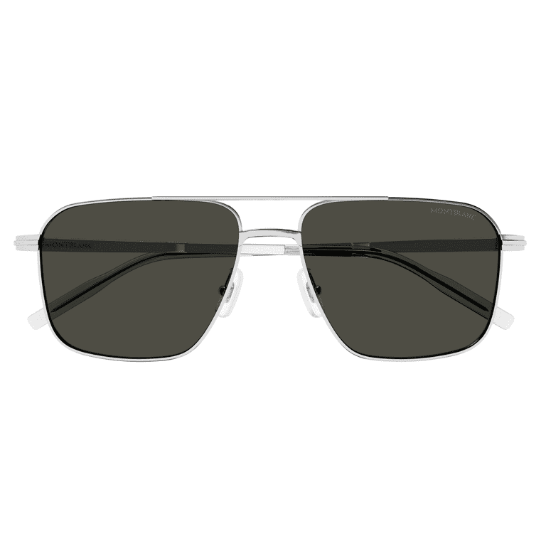 Montblanc Gray Rectangular Men's Sunglasses MB0278S 001 56