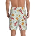 thumbnail image 4 of Lsque Lobster Sea Shell Mens Sleep Pajama Shorts,Short Pajama Pants, Cotton Ultra-Soft Knit-3X-Large, 4 of 9
