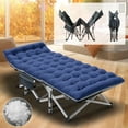 thumbnail image 4 of Lilypelle Camping Folding Cot,Portable Heavy Duty Oxford Bed with Mattress,74.8 x 26.4 x 13.8 inch, 4 of 8