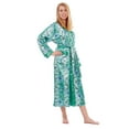 thumbnail image 3 of Up2date Fashion's Women's Underwater Lilies Print Long Robe with Pockets, 3 of 3