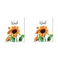 thumbnail image 1 of Bearachild Planta de acuarela, girasoles, flores, impresiones de letras, núcleo decorativo, coleccionables de arte para sala de estar, estudio, pasillo Decoración del hogar lavar la flor Bearachild HA061613-02B, 1 of 6