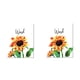 thumbnail image 2 of Yuarrent Planta de acuarela Girasoles Flores Impresiones decorativas Lona impermeable Núcleo Ornamento Coleccionables Corredor Decoración del hogar lavar la flor Yuarrent HA061613-02B, 2 of 6