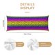 thumbnail image 3 of Balery Animal Paw Rainbow Funda Protectora para Almohada Corporal de Algodón Hipoalergénico con Cierre(55 x 21 pulgadas), Almohadas No Incluidas, 3 of 7