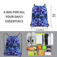 thumbnail image 3 of Sigee Blue Lightning1 for Drawstring Zipper Backpack ,Waterproof, Durable, Lightweight Gym Bag for Sports, 3 of 5