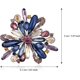 thumbnail image 2 of Broches de diamantes vintage para mujer WEIHJMXG Elegantes broches de cristal simulado morados, 2 of 4