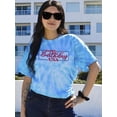 thumbnail image 2 of Happy Birthday Usa Banner Tie Dye Cyclone Women -Image by Shutterstock, Female Small, 2 of 4