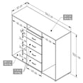 thumbnail image 3 of Closet Cajonera Mueble TV Inval AM5423-ar dos puertas 4 cajones INVAL AM5423, 3 of 4
