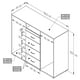 thumbnail image 3 of Closet Cajonera Mueble TV Inval AM5423-ar dos puertas 4 cajones INVAL AM5423, 3 of 4