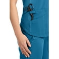 thumbnail image 4 of Med Couture Touch Scrubs Top For V-Neck Shirttail MC7459, 4 of 8