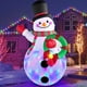 thumbnail image 1 of Inflables navideños de 8 pies de alto, decoraciones al aire libre, muñeco de nieve inflable que sostiene la guirnalda, decoración de patio, LED coloridos giratorios incorporados para fiestas de Navida, 1 of 3