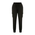thumbnail image 1 of xiaxaixu Pantalons à Cordon pour Femmes Poches Coupe Droite Décontractée Jogger, 1 of 9
