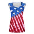 thumbnail image 4 of Puntoco Camiseta sin mangas con cuello cuadrado para mujer, de color liso, holgada, tipo camisola, 4 of 4